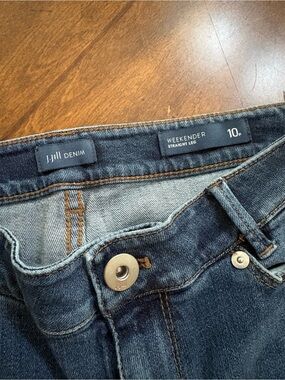 J. Jill Dark Blue Weekender Straight Leg Jeans